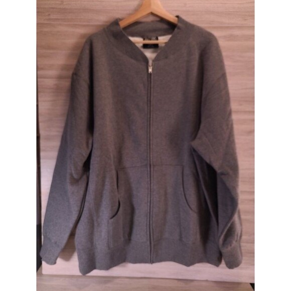 Hall of Fame Grey Fleece Jacket XL – Thermal Lined Zip Hoodie, Streetwear NWOT - Picture 9 of 10